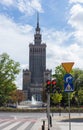 The Palace of Culture and Science PaÃÂ Ã¢â¬Å¡ac Kultury i Nauki or PKiN in Warsaw, Poland.